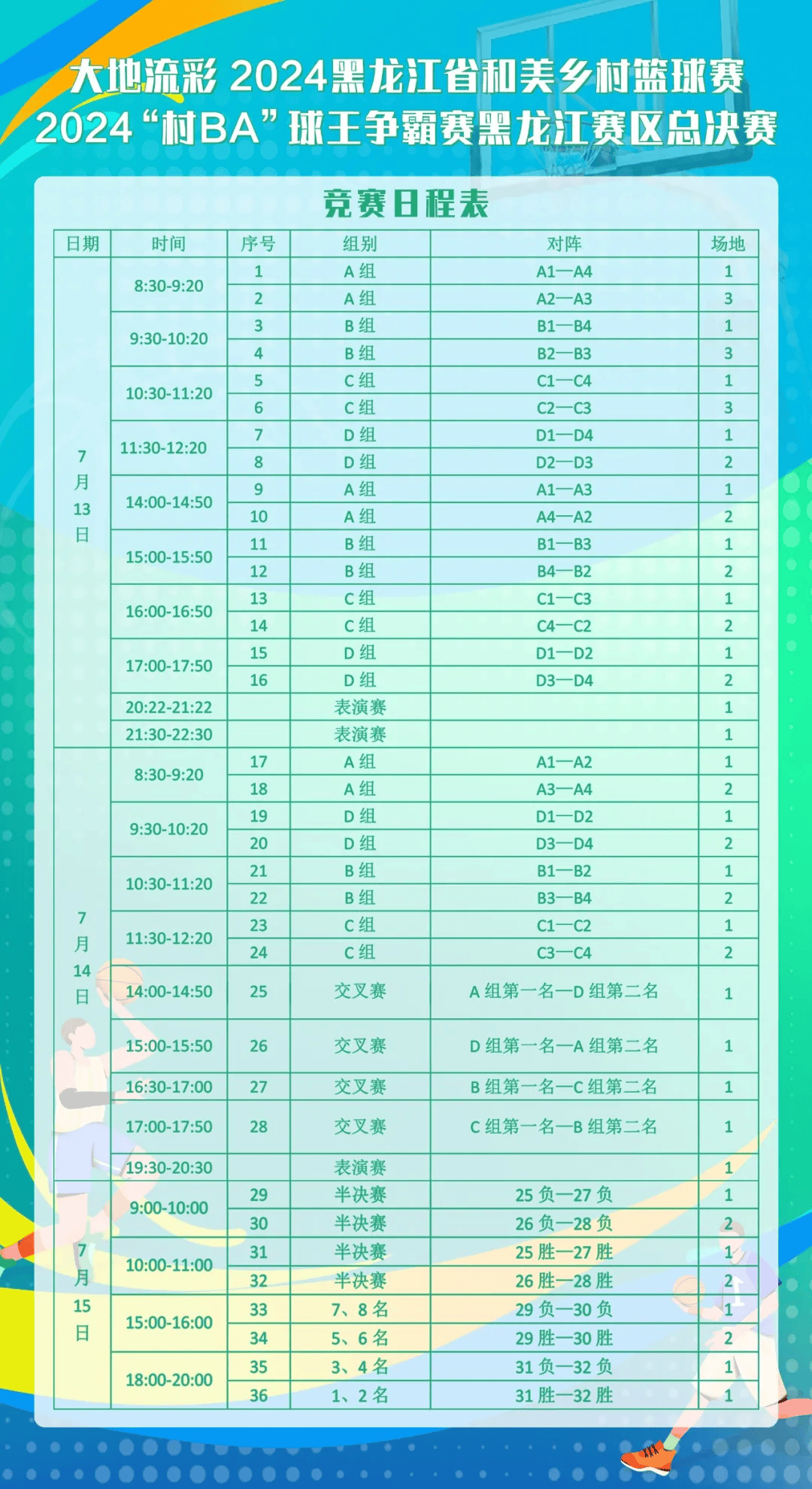 篮球联盟最新比赛时间表出炉